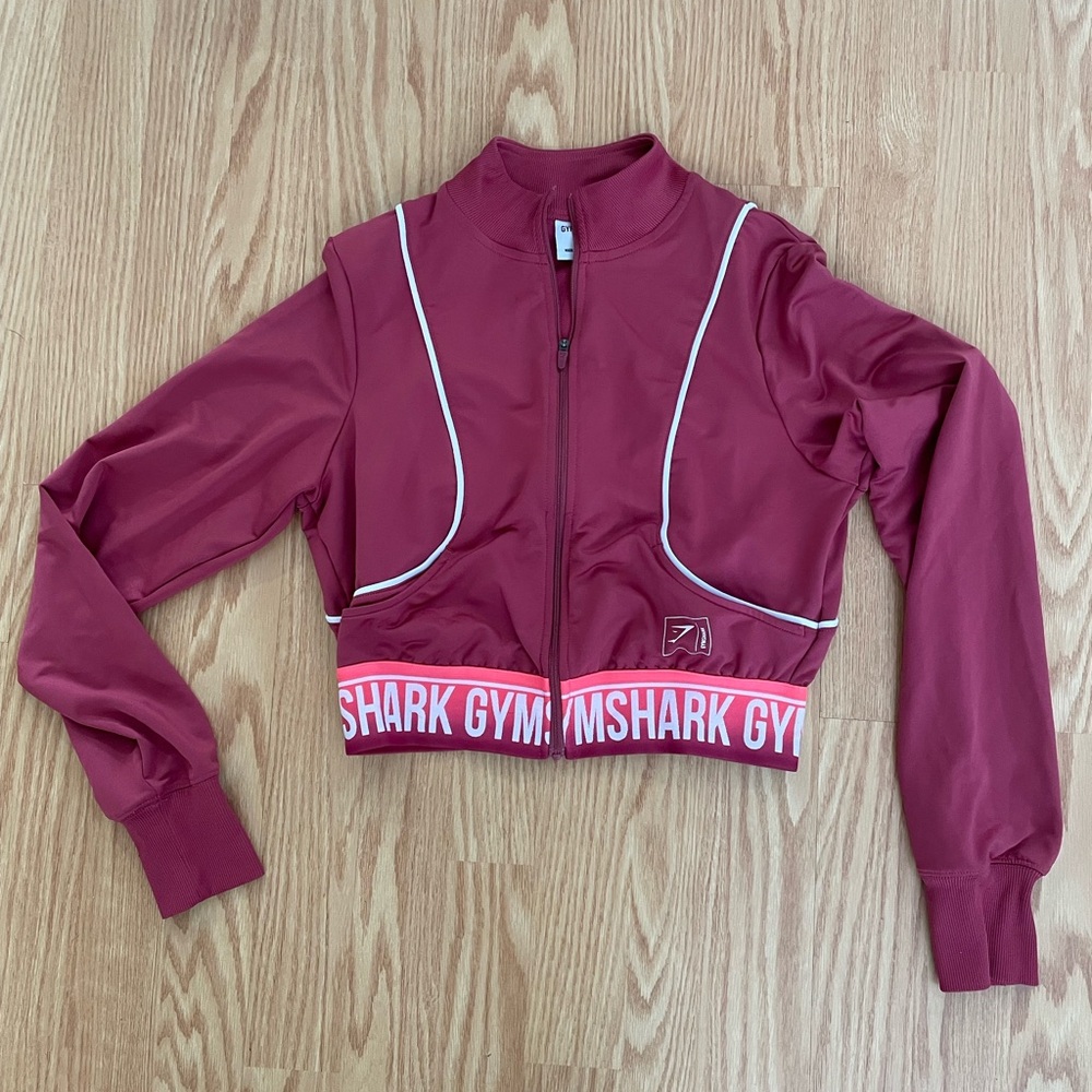 GYMSHARK cropped zip up